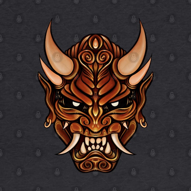 Rage of the Oni - Japanese Yokai Mask by MonoMano